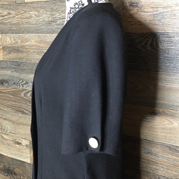 Vintage 60s 70s dress Union label sz M/L Henry Lee blazer black VTG 1970s retro - Picture 10 of 16